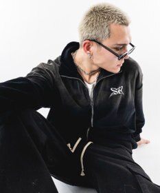 WEGO 【ユニセックス着用ITEM】ブリーチロゴベロアトラックジャケット