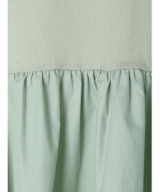 Green Parks バックギャザー布帛切替プルオーバー