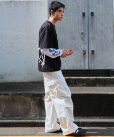 WEGO 【ユニセックス着用ITEM/2点SET】アクセ付きアンサンブルT（LS）