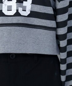 WEGO グラフィックオフショルショートスウェット