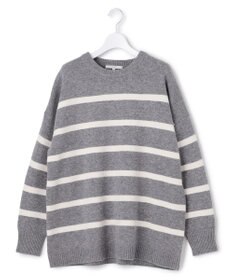 23区 S 【SLOW/一部店舗限定】ソフトウール ボーダー ニット