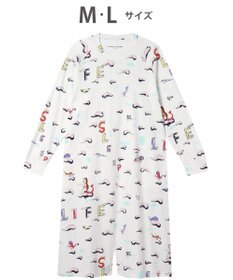 tsumori chisato SLEEP ツモリチサト ルームウエア ネグリジェ 綿100%(本体) 長袖 ロング丈 ロンパース ラグランスリーブ レディース UNX502 /ワコール