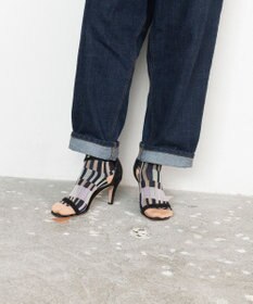 TRICOTE ランダムストライプパッチソックス