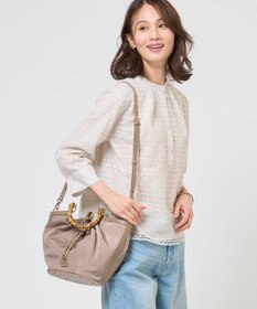 J.PRESS LADIES 【2way】ギャザーバンブー トート バッグ