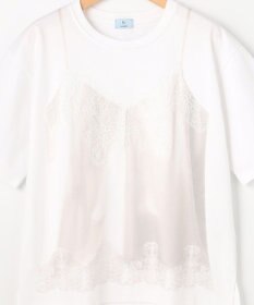 組曲 S 【先行予約・WEB限定】トロンプルイユ レースキャミソール Ｔシャツ