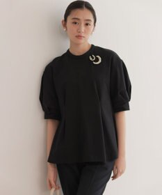 組曲 【2WAY】レース襟フレンチテリーフレア カットソー