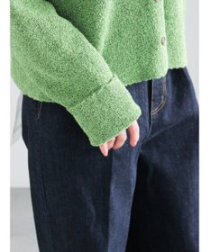 Te chichi メランジ衿ニットジャケット