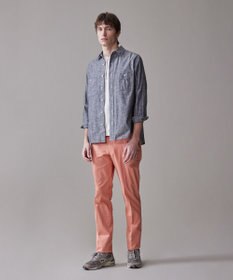 J.PRESS MEN 洗練されたデザインと機能性【ストレッチ】トリコチン ステムテーパード パンツ