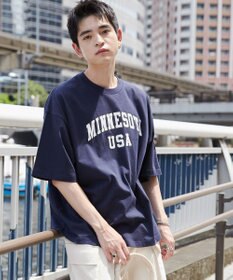 WEGO 【ユニセックス着用ITEM】カレッジロゴプリントT（SS）