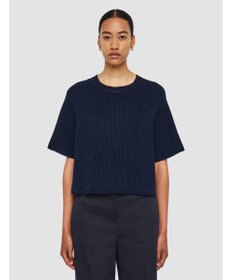 JOSEPH 【洗える】リネンブレンド　ショートスリーブニット