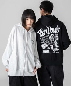 WEGO 【ユニセックス着用ITEM/MLサイズ展開】別注BENDAVISグラフィックジップパーカー