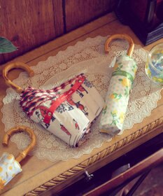 MOONBAT アデリアレトロ×estaa 晴雨兼用日傘 折りたたみ傘 おとぎ話 UV 一級遮光