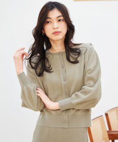 ANY L フェザーカーディガン×ニットスカートセットアップ