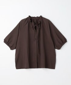 ANY 楽映えフリルネックブラウス（セットアップ着用可）
