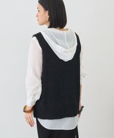 AMERICAN HOLIC ダブルZIPシャギーニットベスト