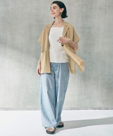 UNFILO [新色追加/WEB限定カラー]スゴ機能美ニット スクエア キャミソール