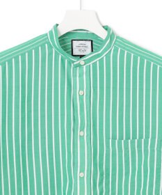 J.PRESS YORK STREET 【UNISEX】クレイジーストライプ バンドカラーシャツ