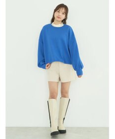 earth music&ecology 裏毛ドロストプルオーバー