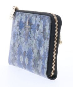 LANVIN en Bleu ブルフルール Lファスナー長財布