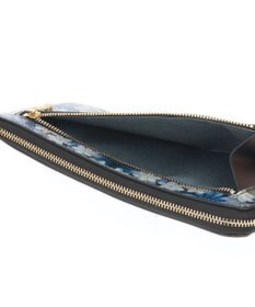 LANVIN en Bleu ブルフルール Lファスナー長財布