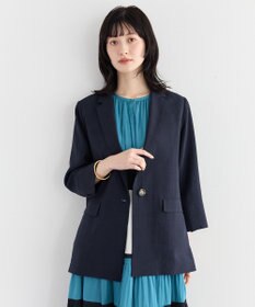 YECCA VECCA マシンウォッシャブルリネンライクジャケット