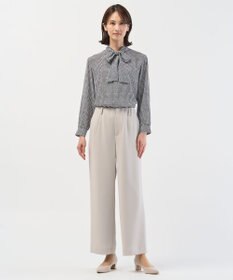 J.PRESS LADIES L 【セットアップ対応】セラテリーダブルクロス セミワイド パンツ
