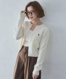 WEGO 【26年春新作】別注USPOLOケーブルニットカーデ