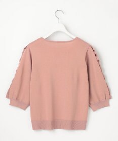 Feroux 【洗える】フリルスリーブニット