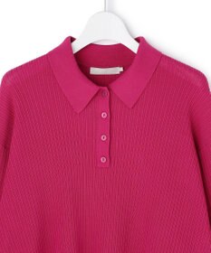 ICB L マーセライズコットンポロ ニット