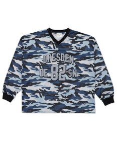 WEGO 【ユニセックス着用ITEM/MLサイズ展開】カモフラナンバリングホッケーT（LS）