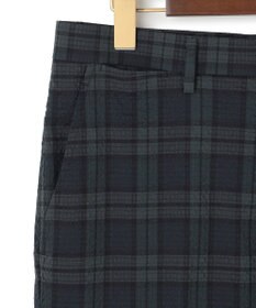 J.PRESS MEN クールマックスサッカー ステムテーパードパンツ