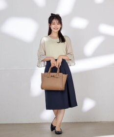 Tiaclasse L 【洗える】キャンディースリーブニットトップス