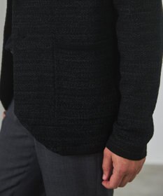 GOTAIRIKU テーラード設計【洗える】ニット カーディガンジャケット