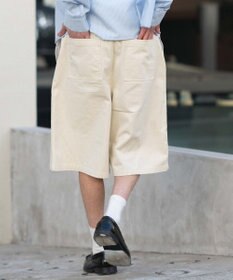 WEGO 【ウエストゴム/SMLサイズ展開】イージーコットンハーフパンツ