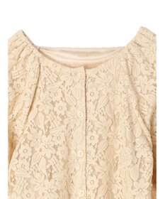 earth music&ecology フラワーレースブラウス