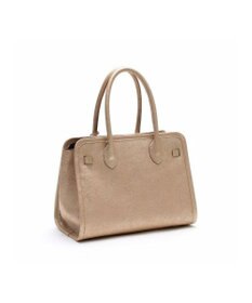 A.D.M.J. 【牛革】メタリックレザー/ヘリ巻きベルトトートM(Dカン+)