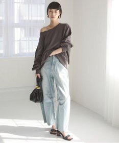 WEGO 【ANGIE VINTAGE/SETUP対応アイテム】オフショルダー裏毛スウェット