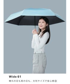 MOONBAT 【遮光100％/超軽量/大きめ】マジで軽い傘 晴雨兼用 折りたたみ日傘 マジカルテックプロテクション 61cm
