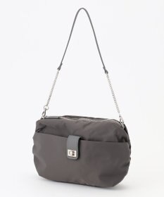 J.PRESS LADIES 【2way】ナイロンギャザー ショルダー バッグ