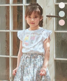 ANY KIDS オンオフショルダーパフェTシャツ