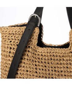 UNBILLION カシュカシュ cachecache / ベルトハンドルクロッシェトート カゴバッグ