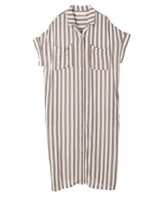 AMERICAN HOLIC 楊柳Ｗポケット開襟ワンピース