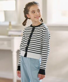 組曲 KIDS 【150-160cm】ボーダーカーディガン
