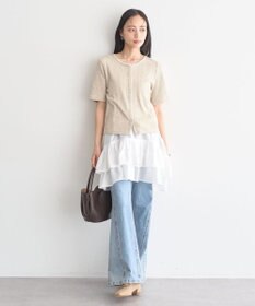 earth music&ecology チェーンリブラメカットソー