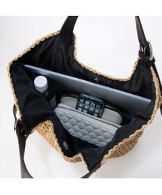 UNBILLION カシュカシュ cachecache / ベルトハンドルクロッシェトート カゴバッグ