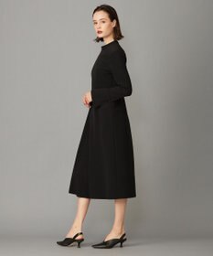 ICB 【洗える・ブラックフォーマル】 TaPeダブルクロス フレアワンピース