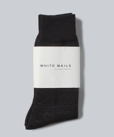 WHITE MAILS PAPER PILE ミドルゲージソックス