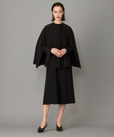 ICB 【洗える・ブラックフォーマル】 TaPeダブルクロス フレアワンピース