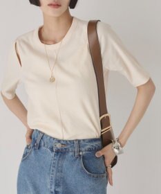 WEGO 【ANGIE VINTAGE】カットアウトリブトップス