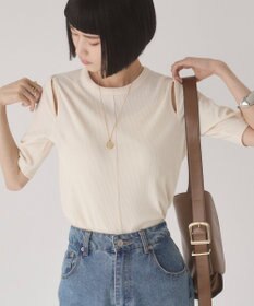 WEGO 【ANGIE VINTAGE】カットアウトリブトップス